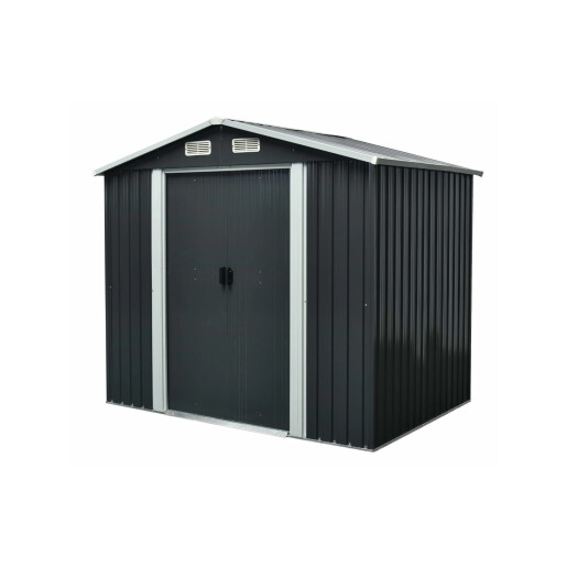 Magazie tip casuta depozitare gradina EasyBox 4m2, casuta depozitare unelte, Basic, Otel zincat
