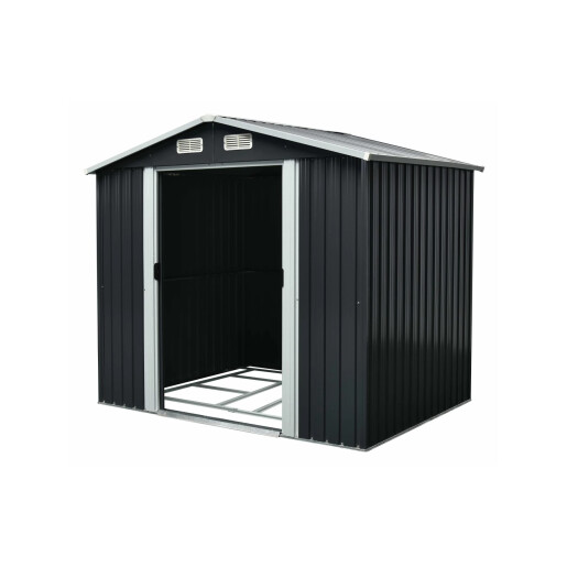 Magazie tip casuta depozitare gradina EasyBox 4m2, casuta depozitare unelte, Basic, Otel zincat