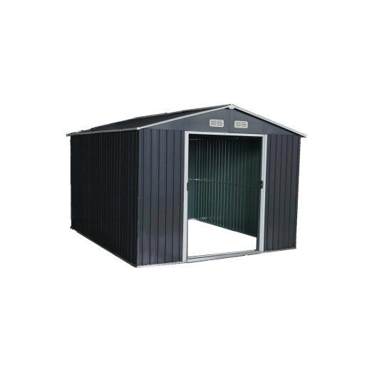 Magazie tip casuta depozitare gradina EasyBox Large 9m2, casuta depozitare unelte, Basic, Otel zincat