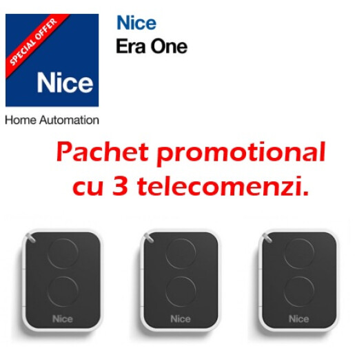 Pachet promotional cu 3 telecomenzi Nice ON2E