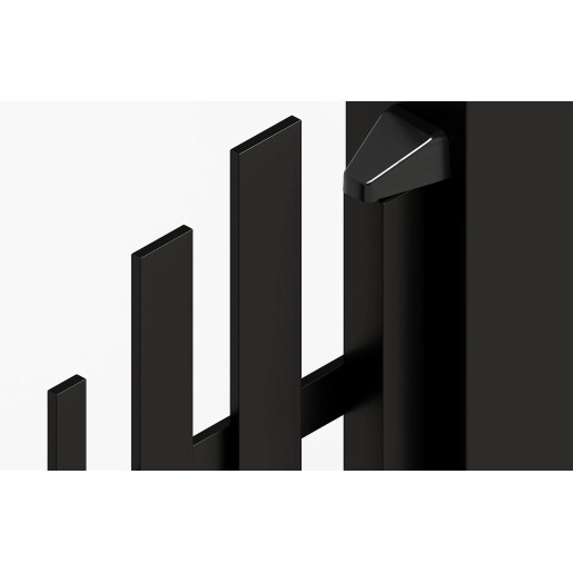 Set porti aluminiu 900x1800 + 3000x1800 mm, model Light Wave, negru