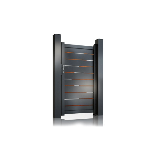 Poarta pietonala aluminiu 900x1800 mm, model Ragnar, gri antracit