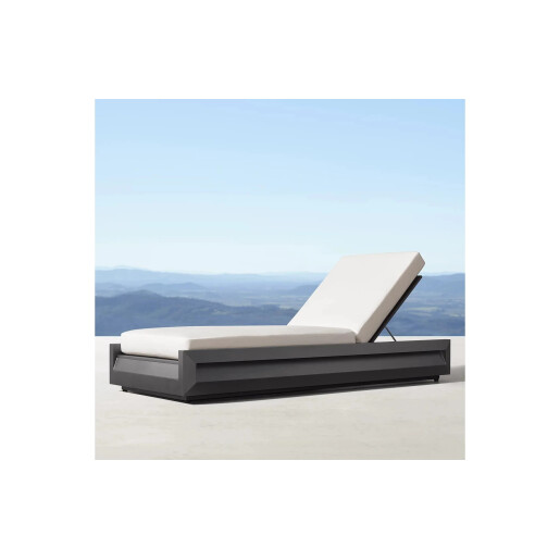 Sezlong premium din aluminiu, pentru terasa/gradina/balcon, model Dubai