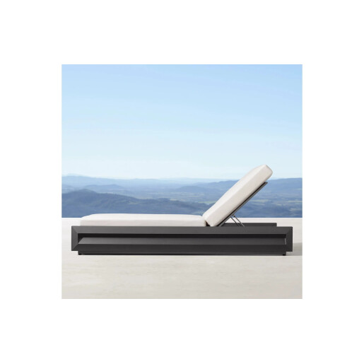 Sezlong premium din aluminiu, pentru terasa/gradina/balcon, model Dubai