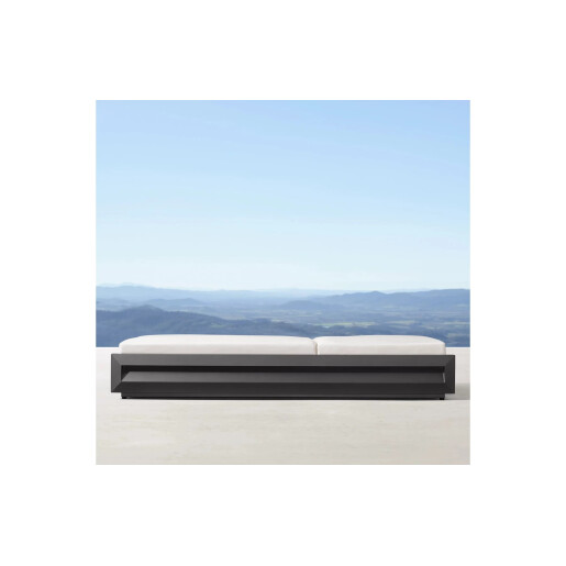 Sezlong premium din aluminiu, pentru terasa/gradina/balcon, model Dubai