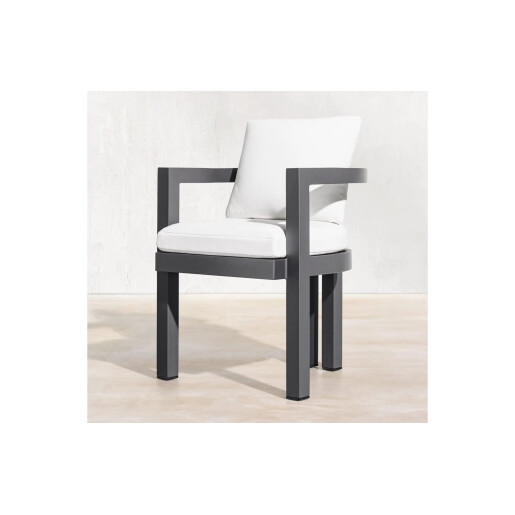 Set masa dining cu 6 scaune, premium, din aluminiu, pentru terasa/gradina/balcon, model Parma