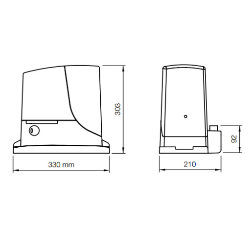 Automatizare pentru porti culisante max. 600Kg Nice ROX600KLT