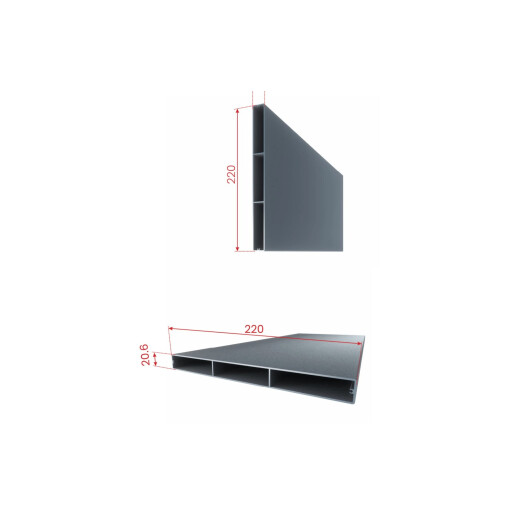 Poarta pietonala aluminiu 900x1800 mm, model Neptun, maro