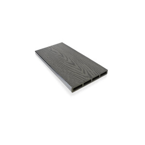 Placa gard tip scandura din WPC lemn compozit, 150x20.6mm, textura lemn gri