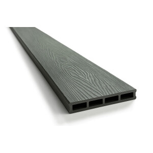 Placa gard WPC 3D ambele fete, Negru, Dimensiune: 150x4000mm, Grosime: 21mm