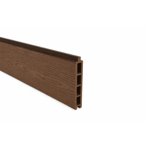 Placa gard WPC cu imbinare, maro, 20x150x4000mm