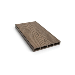 Placa gard tip scandura din WPC lemn compozit, 150x20.6mm, textura lemn maro