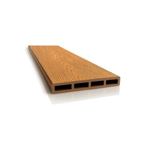 Placa gard tip scandura din WPC lemn compozit, 150x20.6mm, textura lemn bej