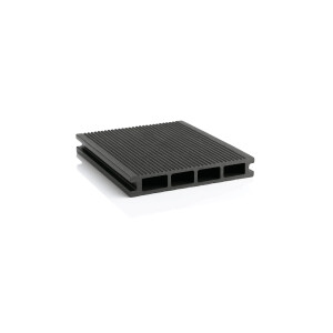 Placa Decking WPC Negru 146x24mm, L 3800mm, Gama ECO 3800 mm