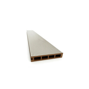 Placa Final Deck WPC Gri Deschis , Dimensiune 146x25mm L 4000mm