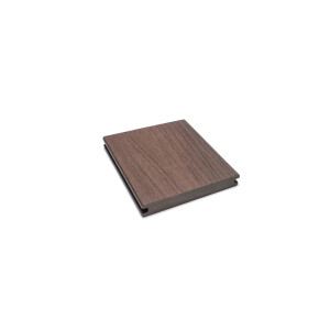 Placa decking WPC coextrudat, 140x20 mm, 3800 mm, maro, dubla fata simpla si 3D, rezistent exterior