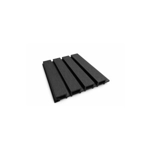 Riflaj WPC coextrudat canelat negru, Dimensiune: 220x26mm, Lungime: 3600mm