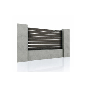 Gard WPC Cu Placaj Ares Aluminiu