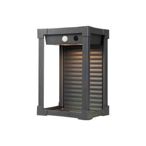 Aplica LED de exterior SOLIS, cu panou solar si senzor, aluminiu