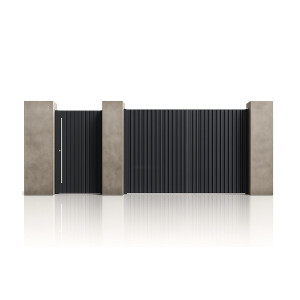 Set porti aluminiu 1000x2000 + 3000x2000 mm, model Imperia, gri antracit (Signature)