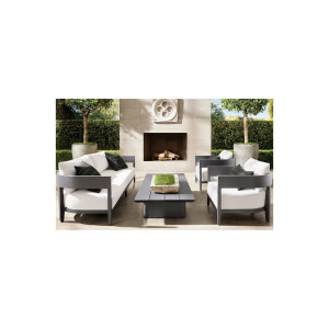Set mobilier premium din aluminiu, pentru terasa/gradina/balcon, model Nisa