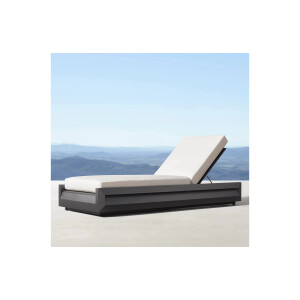 Sezlong premium din aluminiu, pentru terasa/gradina/balcon, model Dubai