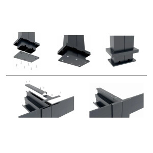 Kit Prelungire pentru Pergola DELUXE si SUPREME, Lungime 3000mm - Extindere Modulara