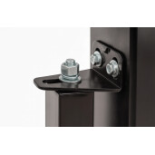Poarta auto batanta aluminiu 3000x1800 mm, model Light Straight, negru