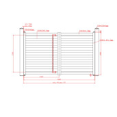 Set porti metalice din aluminiu, prefabricate, gri antracit, model Jaluzea Deluxe