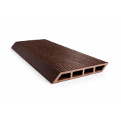 Placa gard WPC forma romb, 3D, culoare Maro, Dimensiune 120x4000mm, Grosime 20.5mm