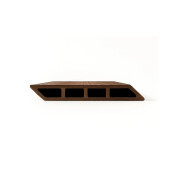 Placa gard WPC forma romb, 3D, culoare Maro, Dimensiune 120x4000mm, Grosime 20.5mm