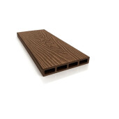 Placa gard WPC 3D Maro, Dimensiune 120x4000mm, Grosime 21mm