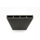 Placa gard tip scandura din WPC lemn compozit, 150x20.6mm, textura periata gri