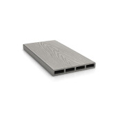Placa de gard 3D, din compozit de lemn si plastic WPC, culoare gri deschis, 150 x 20 mm, lungime 2m sau 4 m