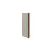 Placa de gard 3D, din compozit de lemn si plastic WPC, culoare gri deschis, 150 x 20 mm, lungime 2m sau 4 m
