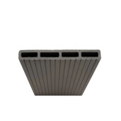 Placa de gard 3D, din compozit de lemn si plastic WPC, culoare gri inchis, 150 x 20 mm, lungime 2m sau 4 m