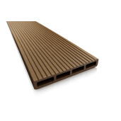Placa de gard 3D, din compozit de lemn si plastic WPC, culoare maro, 150 x 20 mm, lungime 2m sau 4 m