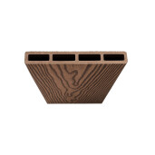 Placa gard WPC 3D ambele fete, Maro, Dimensiune: 150x4000mm, Grosime: 21mm