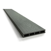 Placa gard WPC 3D ambele fete, Negru, Dimensiune: 150x4000mm, Grosime: 21mm