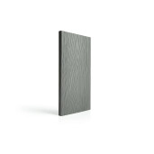 Placa gard WPC 3D ambele fete, Negru, Dimensiune: 150x4000mm, Grosime: 21mm