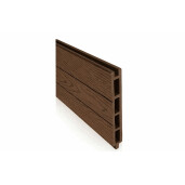 Placa gard WPC cu imbinare, maro, 20x150x4000mm