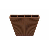Placa gard tip scandura din WPC lemn compozit, 150x20.6mm, textura periata maro