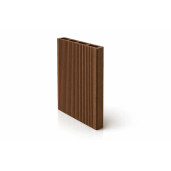 Placa gard tip scandura din WPC lemn compozit, 150x20.6mm, textura periata maro