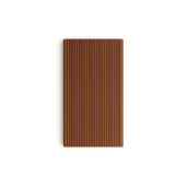Placa gard tip scandura din WPC lemn compozit, 150x20.6mm, textura periata maro