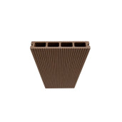 Placa deck terasa WPC 3D, tip pardoseala/dusumea WPC, 145x25 mm, maro linii periat 3800 mm