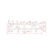 Placa deck terasa WPC 3D, tip pardoseala/dusumea WPC, 145x25 mm, maro linii periat 3800 mm