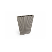 Placa deck terasa WPC 3D, tip pardoseala/dusumea WPC, 145x25 mm, gri deschis lemn 3800 mm