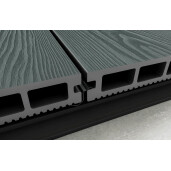 Placa deck terasa WPC 3D, tip pardoseala/dusumea WPC, 145x25 mm, gri deschis lemn 3800 mm