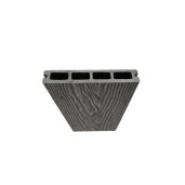 Placa deck terasa WPC 3D, tip pardoseala/dusumea WPC, 145x25 mm, gri antracit lemn 3800 mm