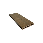 Placa WPC decking antichizat /dungi stejar inchis, gol rotund Dimensiune: 146x22.8mm, Lungime: 3800mm
